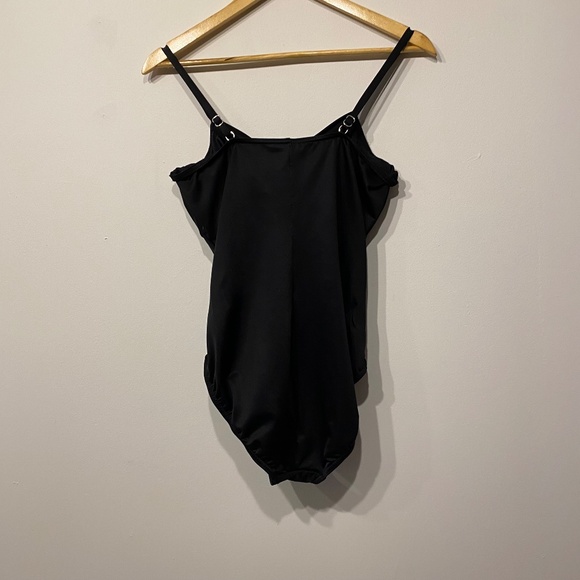 Miraclesuit Black Twist Front One Piece Swim Suit - Picture 2 of 3